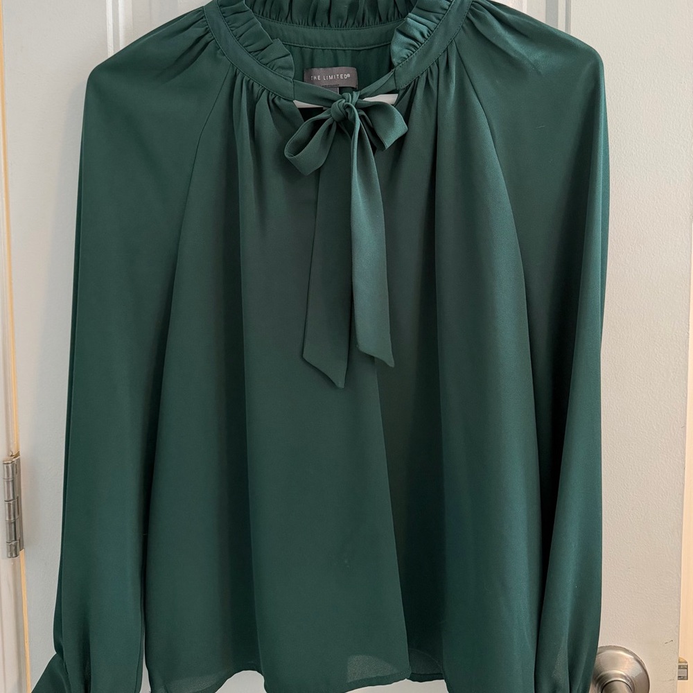 The Limited Deep Green Blouse XSP
